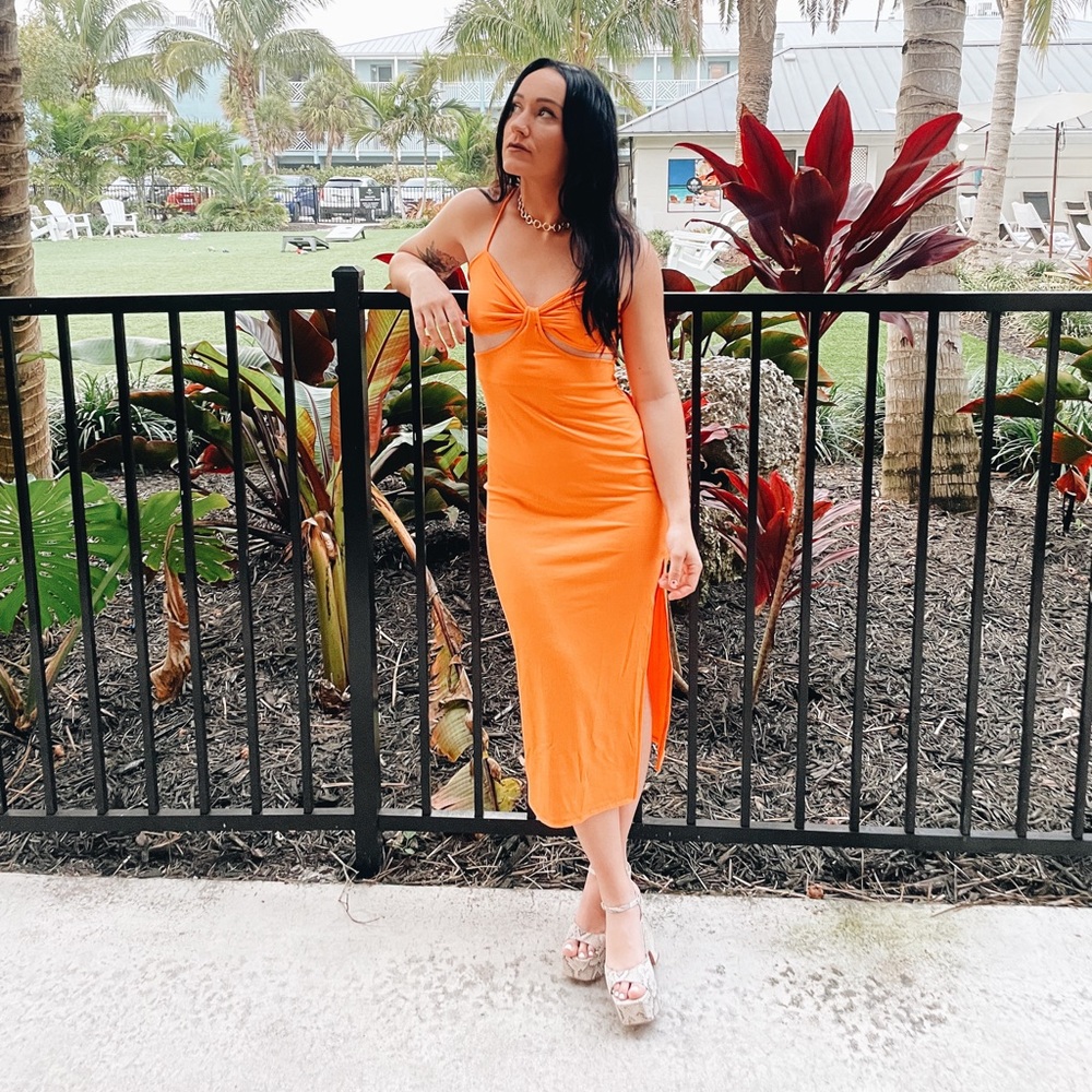 Princess Polly Orange Dress